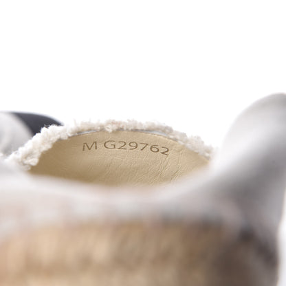 Chanel Linen CC Espadrilles 42 White Black 9 of 10