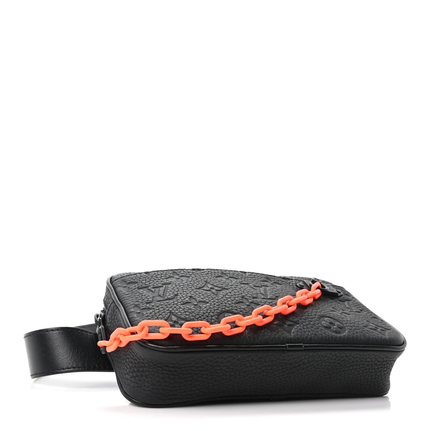 Louis Vuitton Taurillon Monogram Uniformes Solar Ray Soft Pochette Volga Belt Bag Black 3 of 9