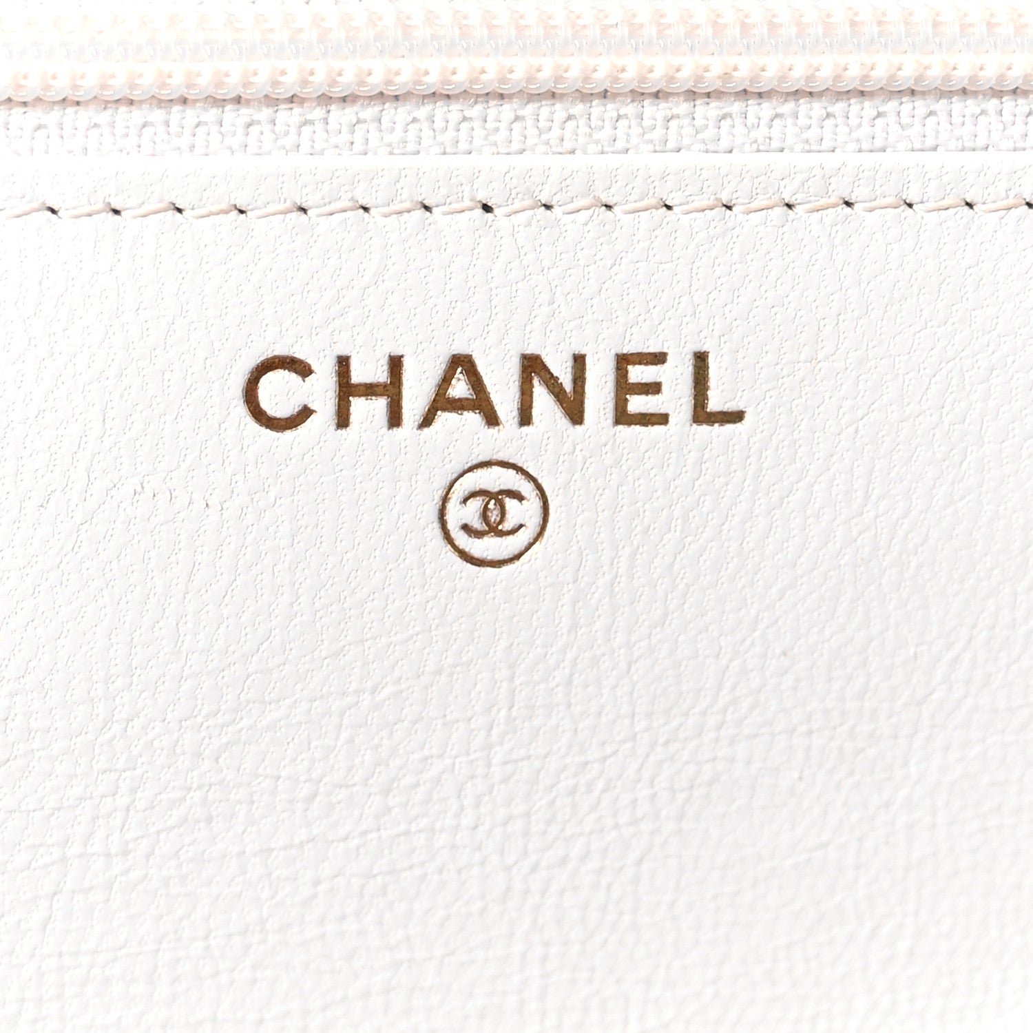 Chanel Goatskin Quilted Timeless CC Wallet On Chain WOC White 6 of 12