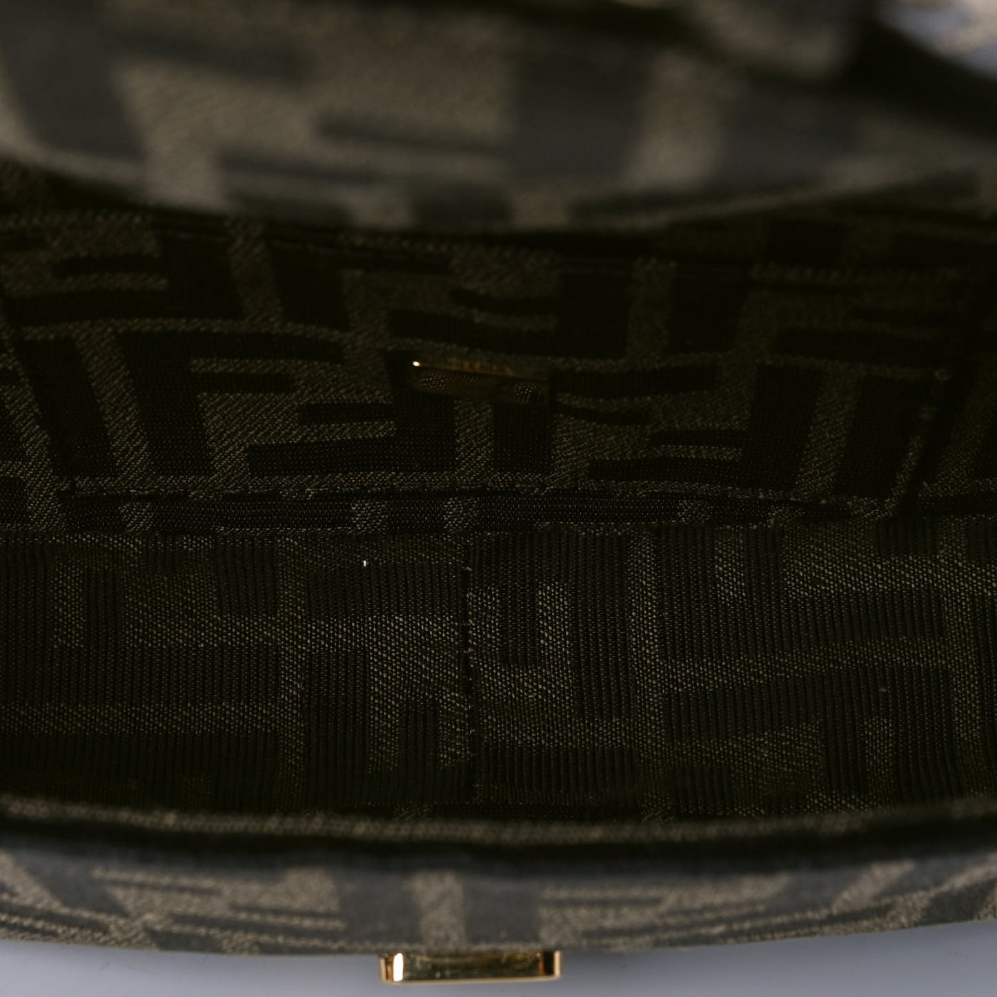 Fabric Jacquard FF 1974 Mini Baguette Tobacco Moro Black