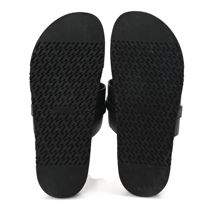 Hermes Epsom Mens Jackson Sandals 44.5 Marine 6 of 8