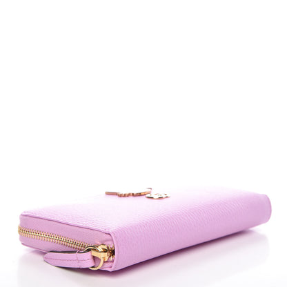 Gucci Dollar Calfskin GG Marmont Bosco Zip Around Wallet Malva 4 of 8