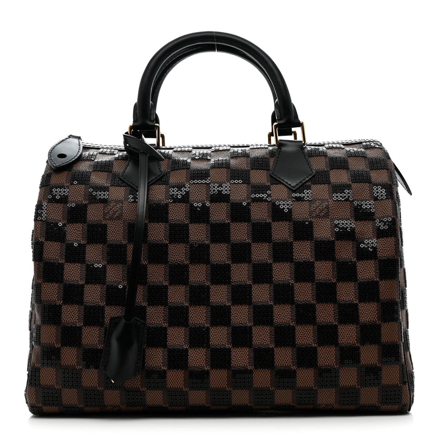 Damier Paillettes Speedy 30 Black