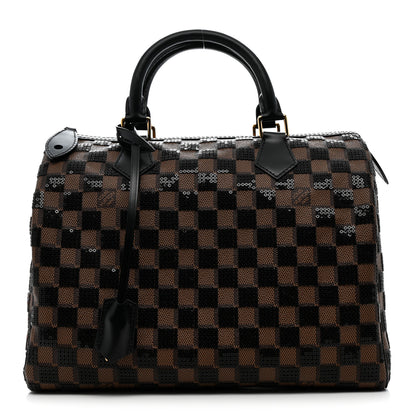 Louis Vuitton Damier Paillettes Speedy 30 Black 1 of 11