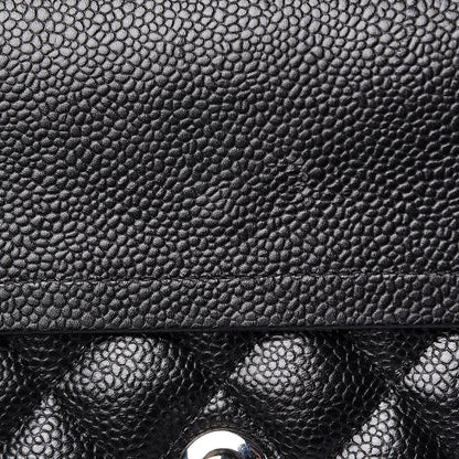 Chanel Caviar Quilted Medium Double Flap Black 11 of 13