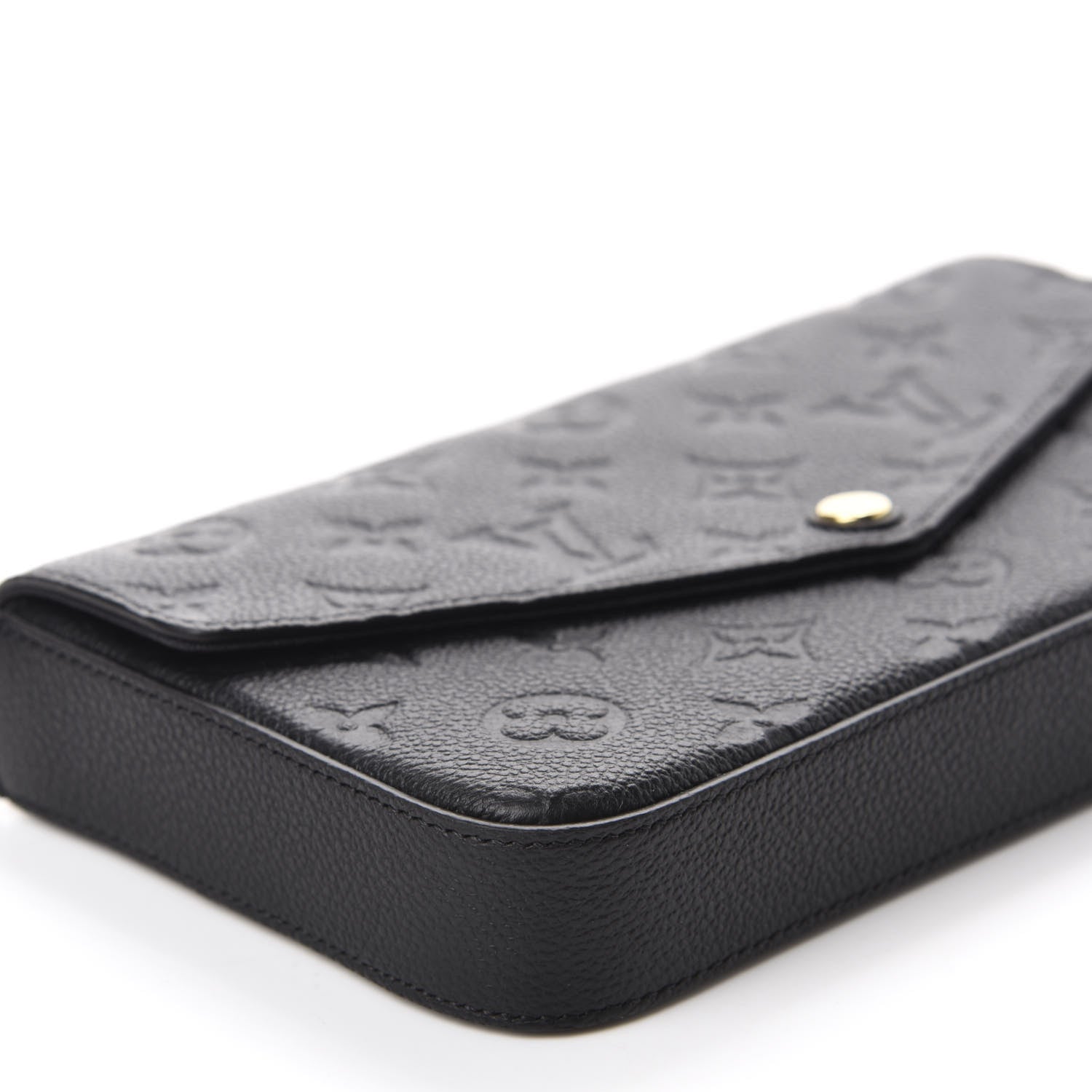 Louis Vuitton Empreinte Pochette Felicie Chain Wallet Black 6 of 12