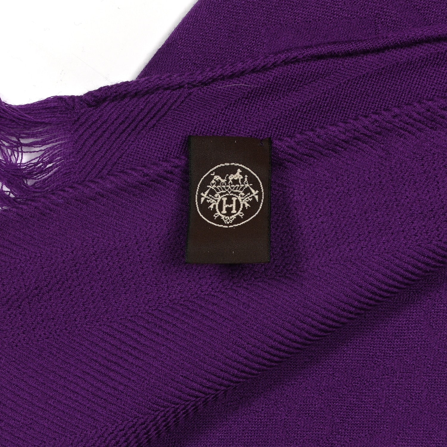 Hermes Cashmere Silk Jacquard New Libris Scarf 3 of 3