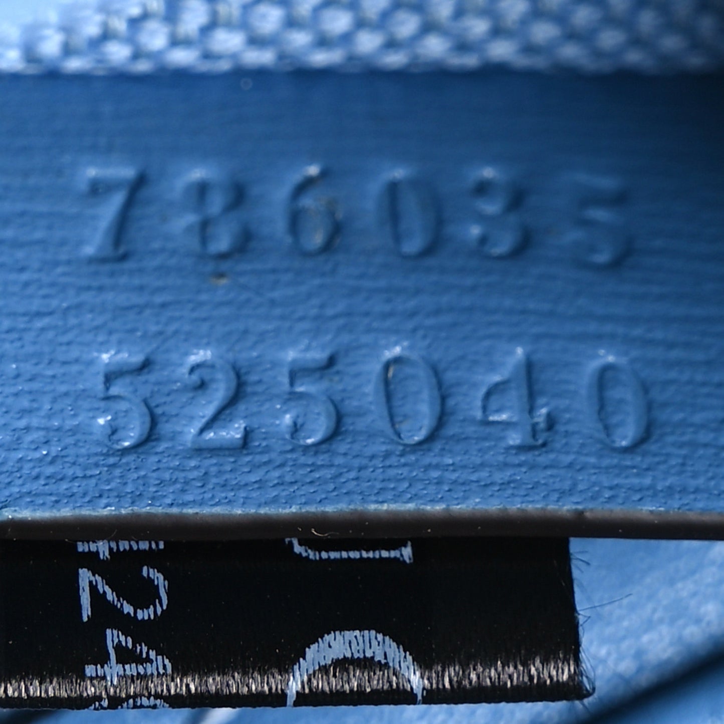 Calfskin Monogram Mini Moon Side Shoulder Bag Blue