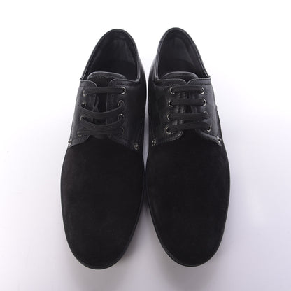 Louis Vuitton Damier Infini Suede Mens Team Derby Sneakers 8 Black 6 of 9