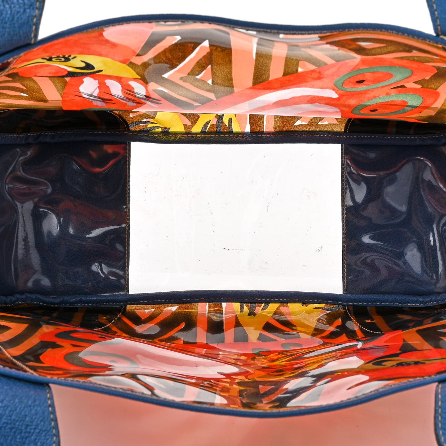 Vinyl Calfskin Tote Multicolor