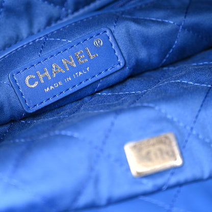 Chanel Shiny Calfskin Quilted Chanel 22 Blue 7 of 13
