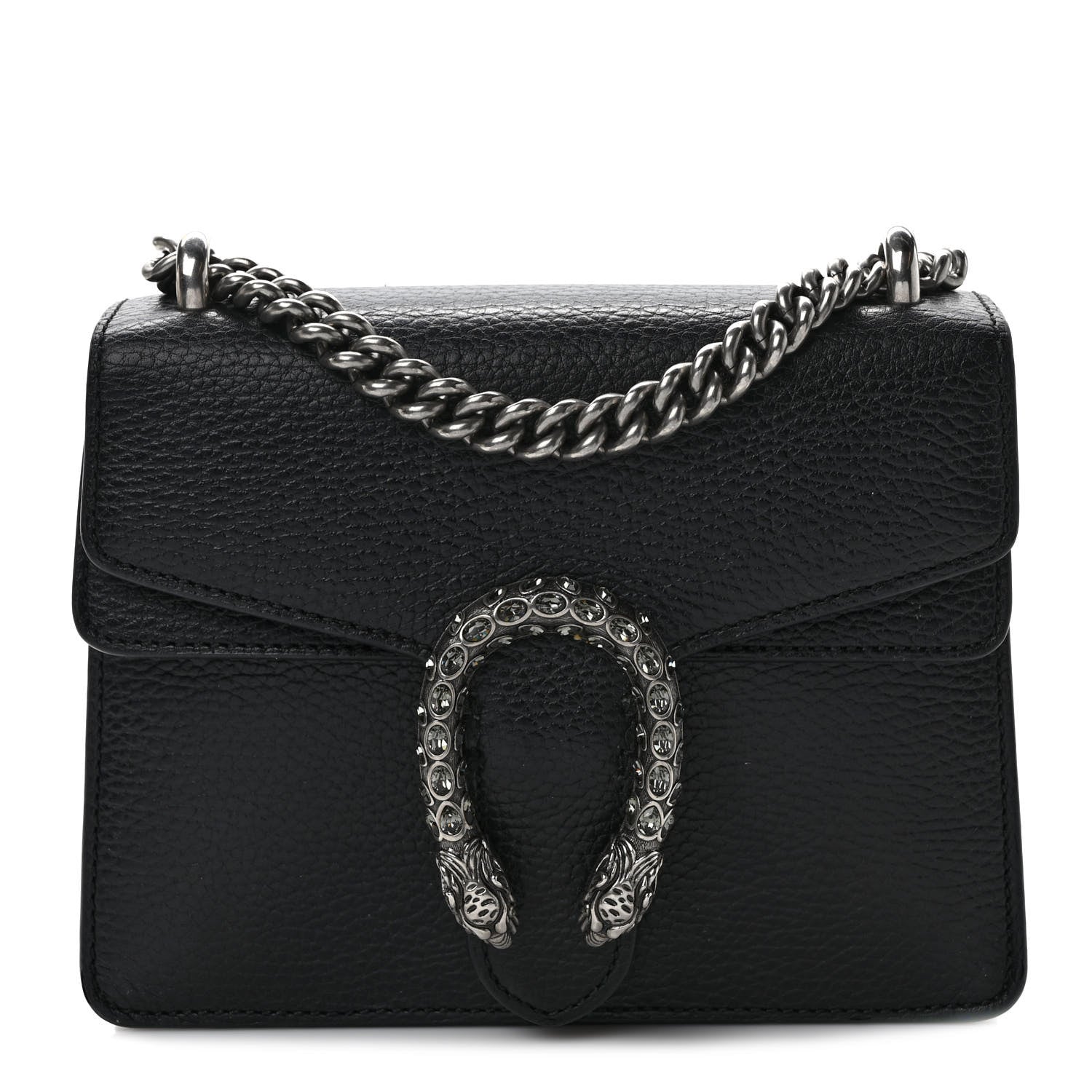 Gucci Calfskin Mini Dionysus Shoulder Bag Black 1 of 9