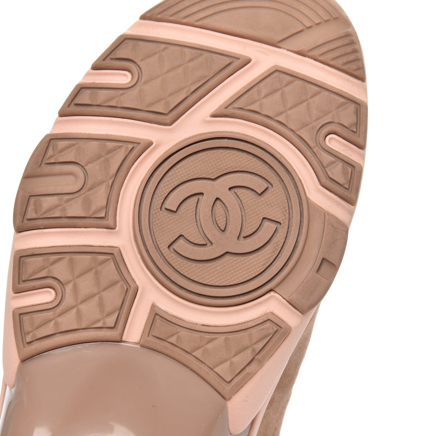 Chanel Nylon Lambskin Suede Calfskin CC Sneakers 39 Pink 7 of 21