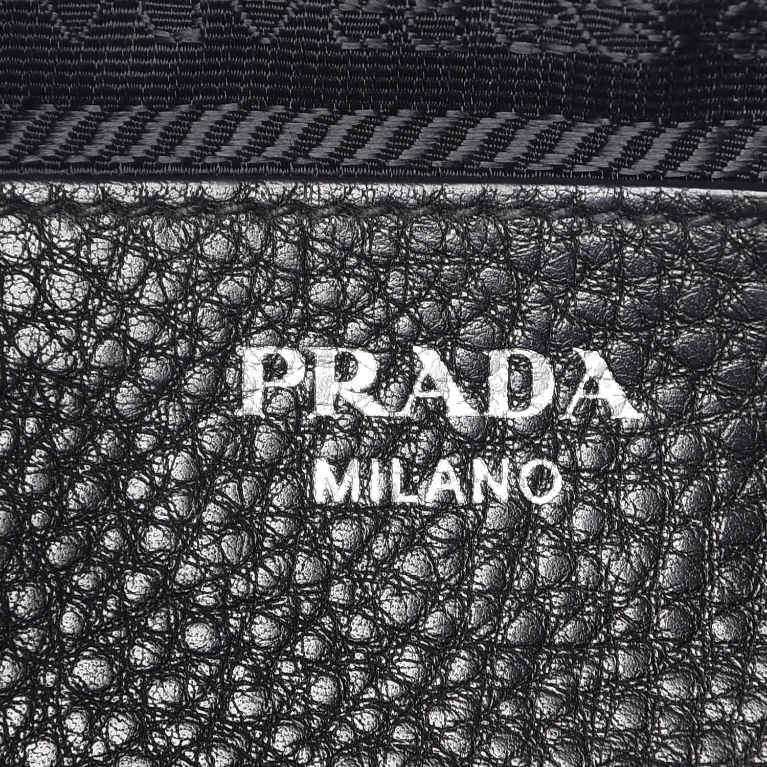 Prada Vitello Daino Crossbody Bag Black 6 of 10