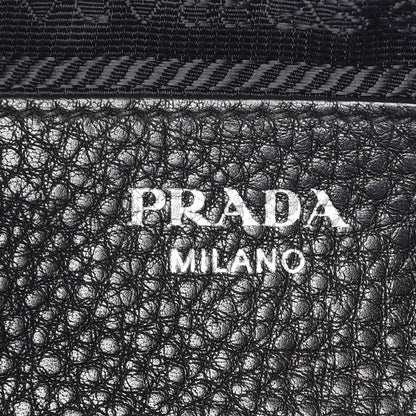 Prada Vitello Daino Crossbody Bag Black 6 of 10