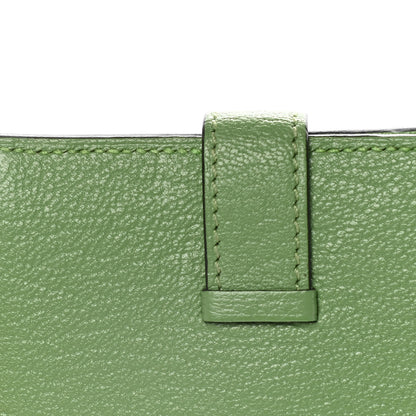 Hermes Chevre Mysore Mini Bearn Wallet Vert Criquet 12 of 16