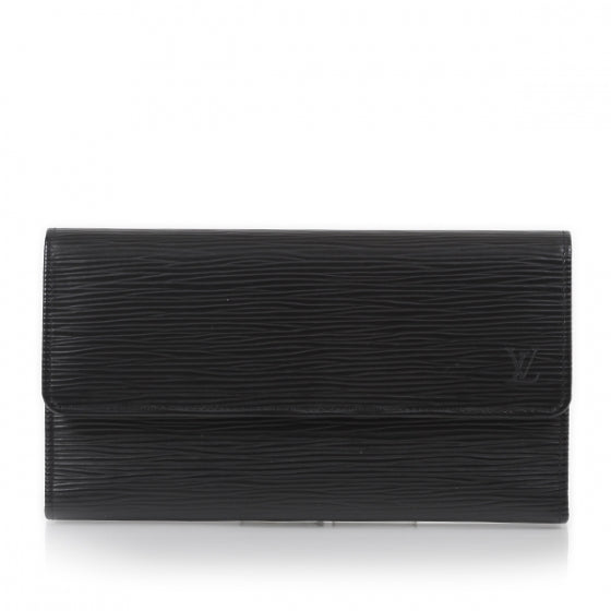 Epi Porte Tresor International Wallet Black