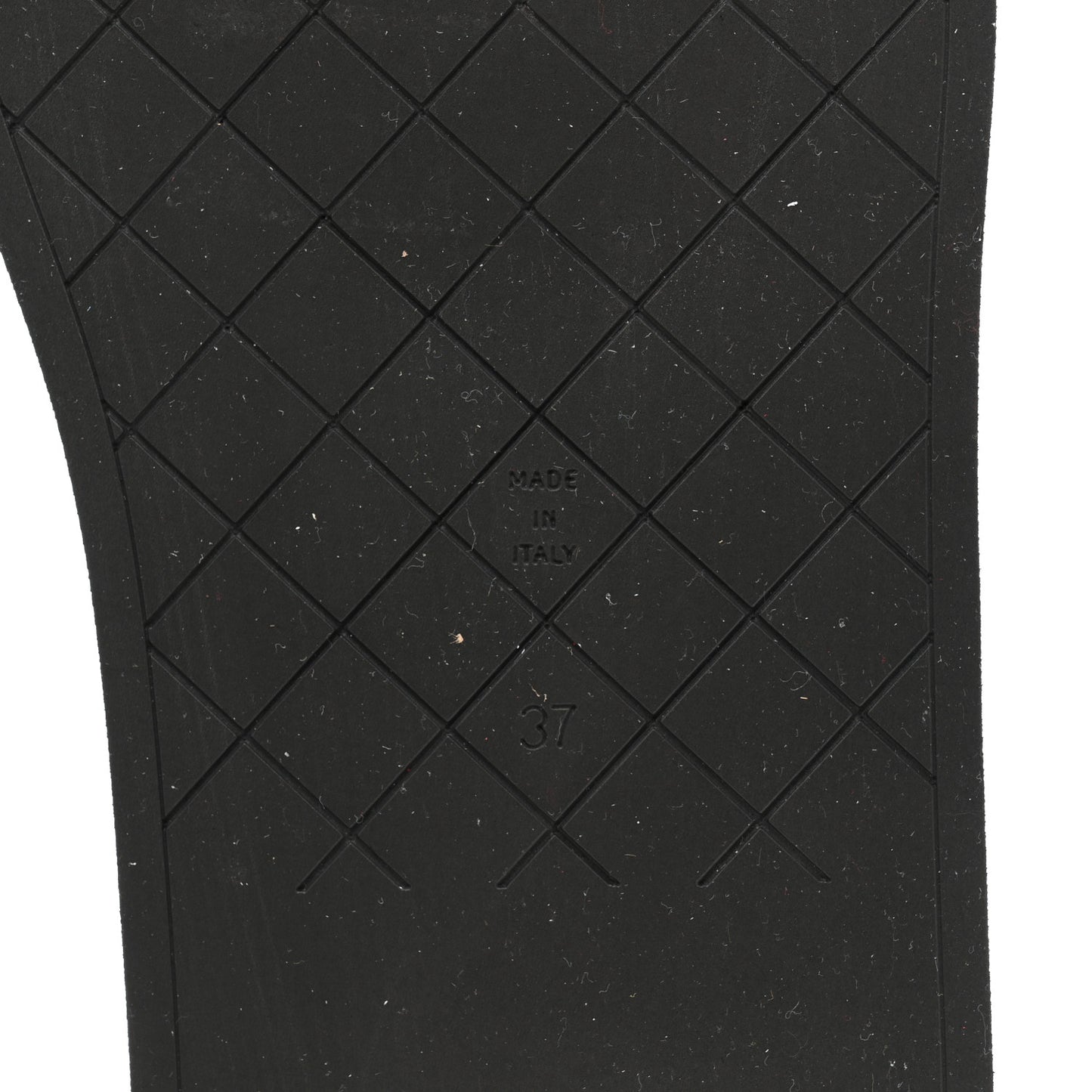 Lambskin Padded Pool Thong Sandals 37 Black