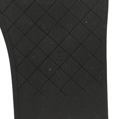 Chanel Lambskin Padded Pool Thong Sandals 37 Black 8 of 9