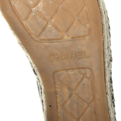 Chanel Lambskin CC Espadrilles 40 Black 6 of 10