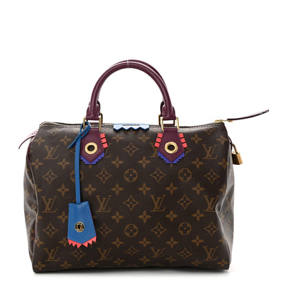 Louis Vuitton Monogram Totem Speedy 30 Magenta 1 of 11
