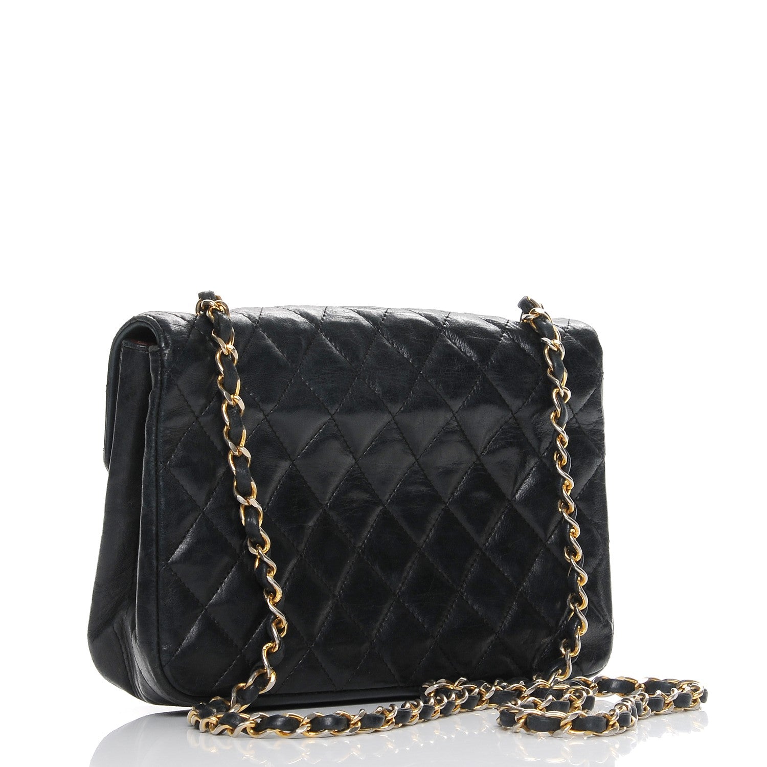 Chanel Lambskin Quilted Small Single Flap Black 3 of 11