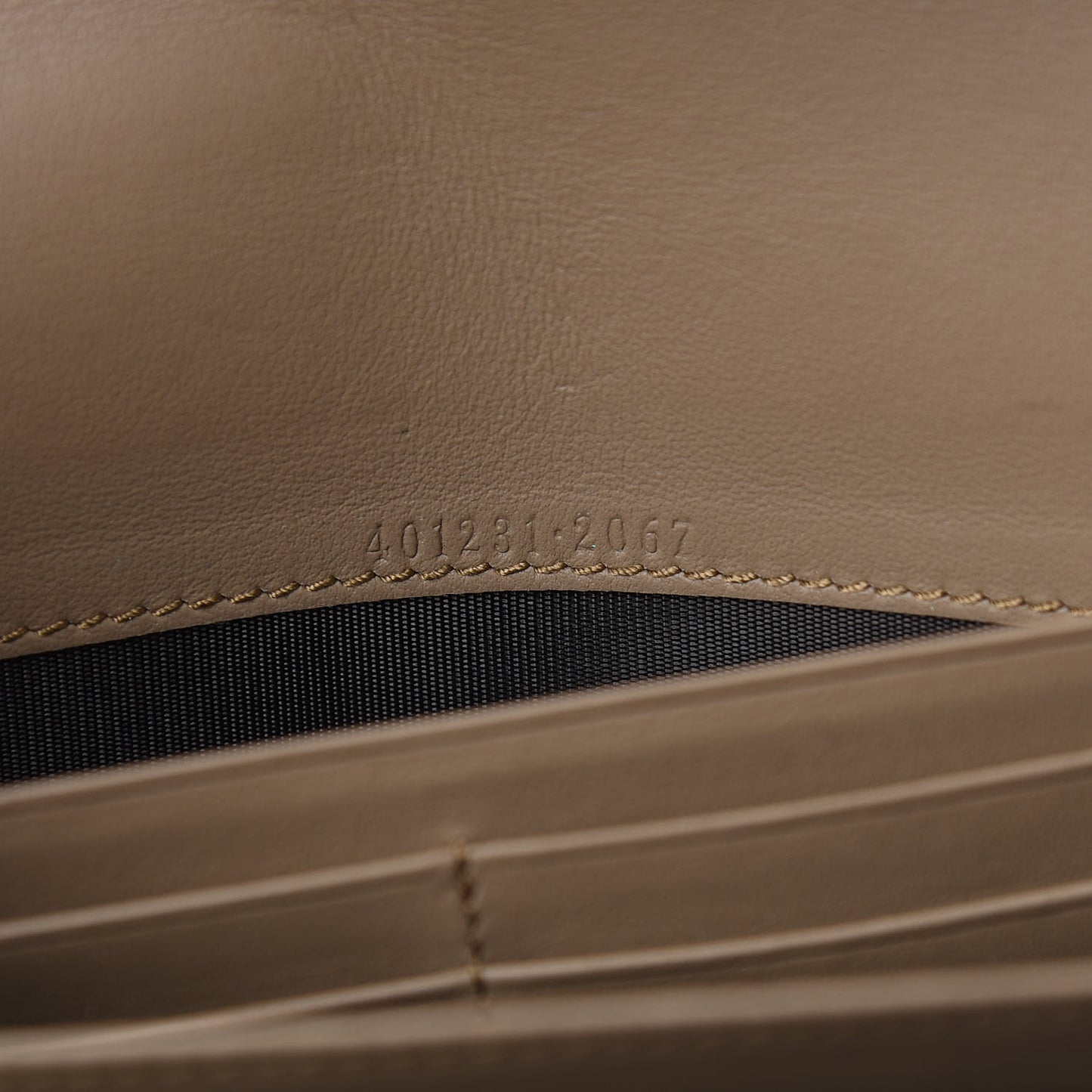 GG Supreme Monogram Mini Dionysus Chain Wallet Beige Taupe