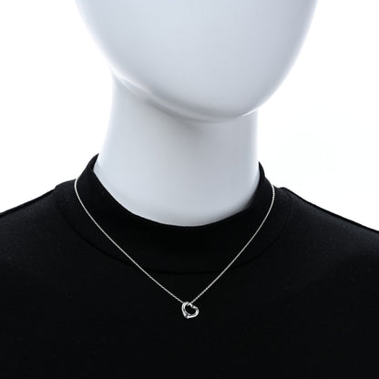 Tiffany Sterling Silver 11mm Elsa Peretti Open Heart Pendant Necklace 2 of 5