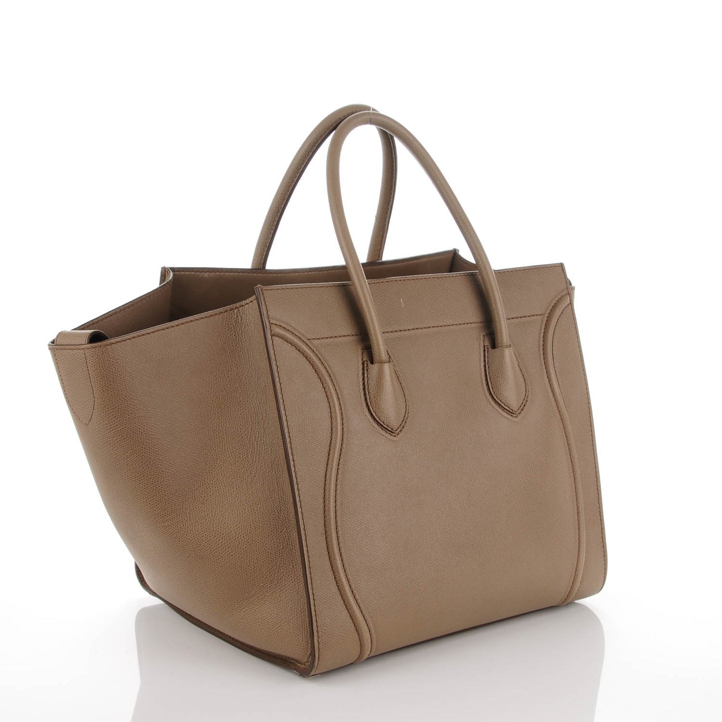 Grained Calfskin Medium Phantom Luggage Taupe