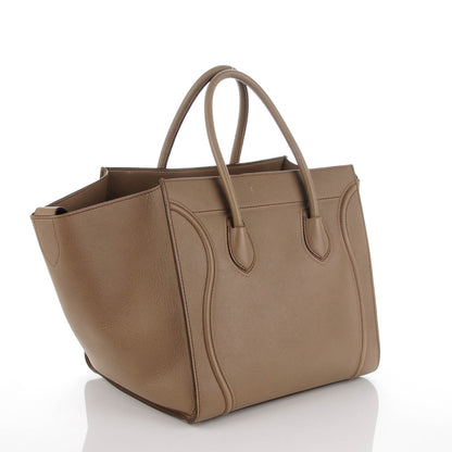 Celine Grained Calfskin Medium Phantom Luggage Taupe 4 of 8