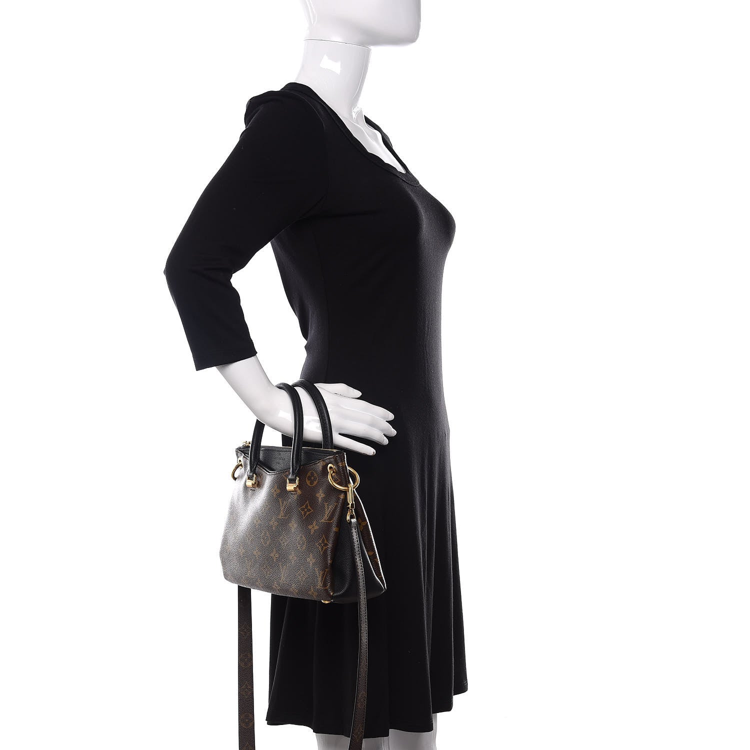 Louis Vuitton Monogram Pallas Full BB Black 3 of 10