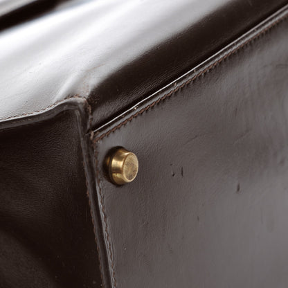 Hermes Box Kelly Sellier 32 Chocolate 10 of 30