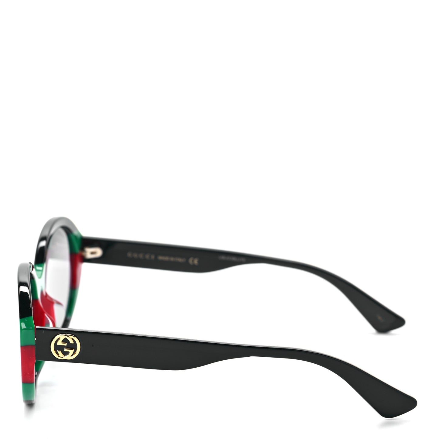 Round Web Sunglasses GG0279SA Black Green