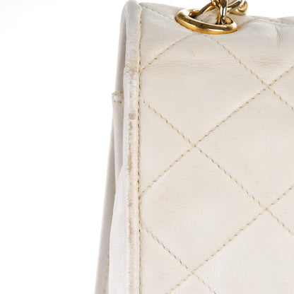 Chanel Lambskin Quilted Small Tassel Single Flap White 13 of 13
