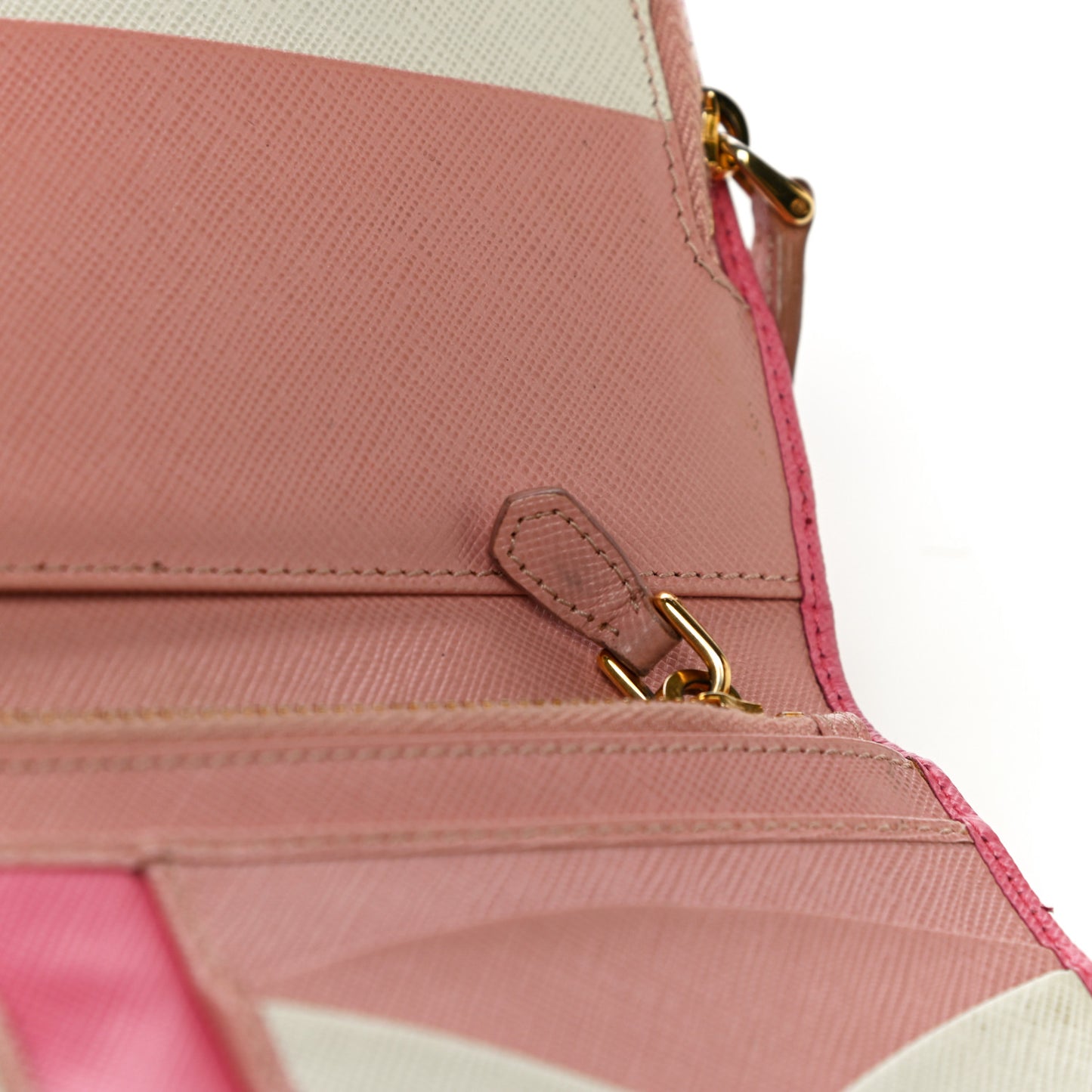 Saffiano Colour Metal Wallet Petalo Peonia