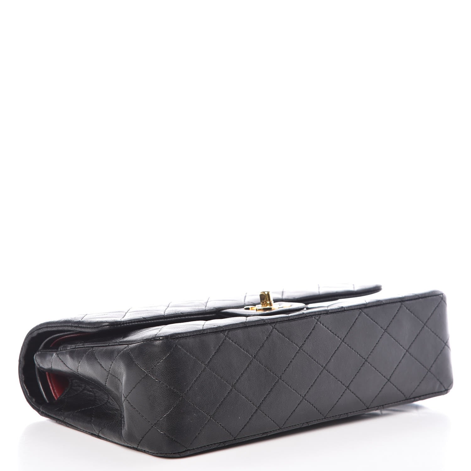 Chanel Lambskin Quilted Medium Double Flap Black 4 of 13