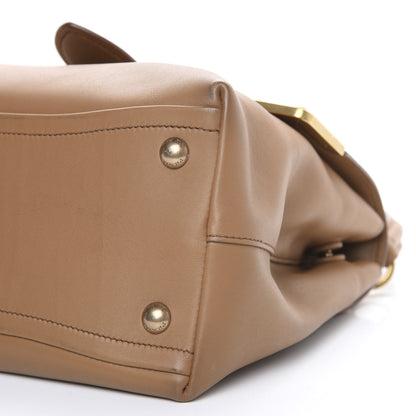 Prada City Calfskin Cahier Top Handle Bag Caramel 9 of 12