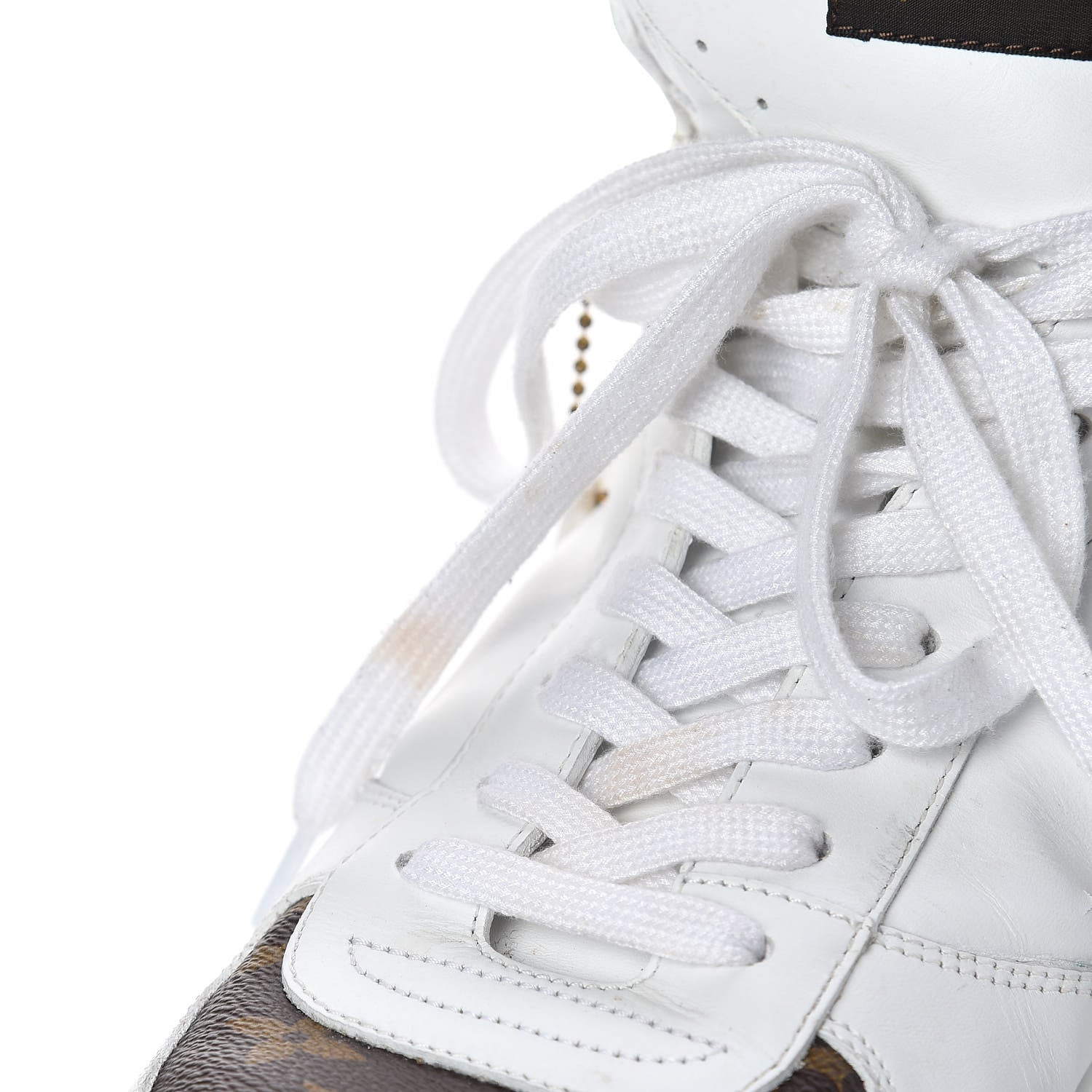 Louis Vuitton Calfskin Monogram Rivoli High Top Sneakers 10 White 21 of 22