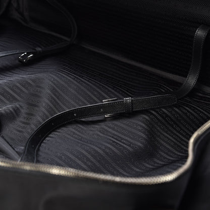 Prada Tessuto Nylon Saffiano Suitcase Black 7 of 10