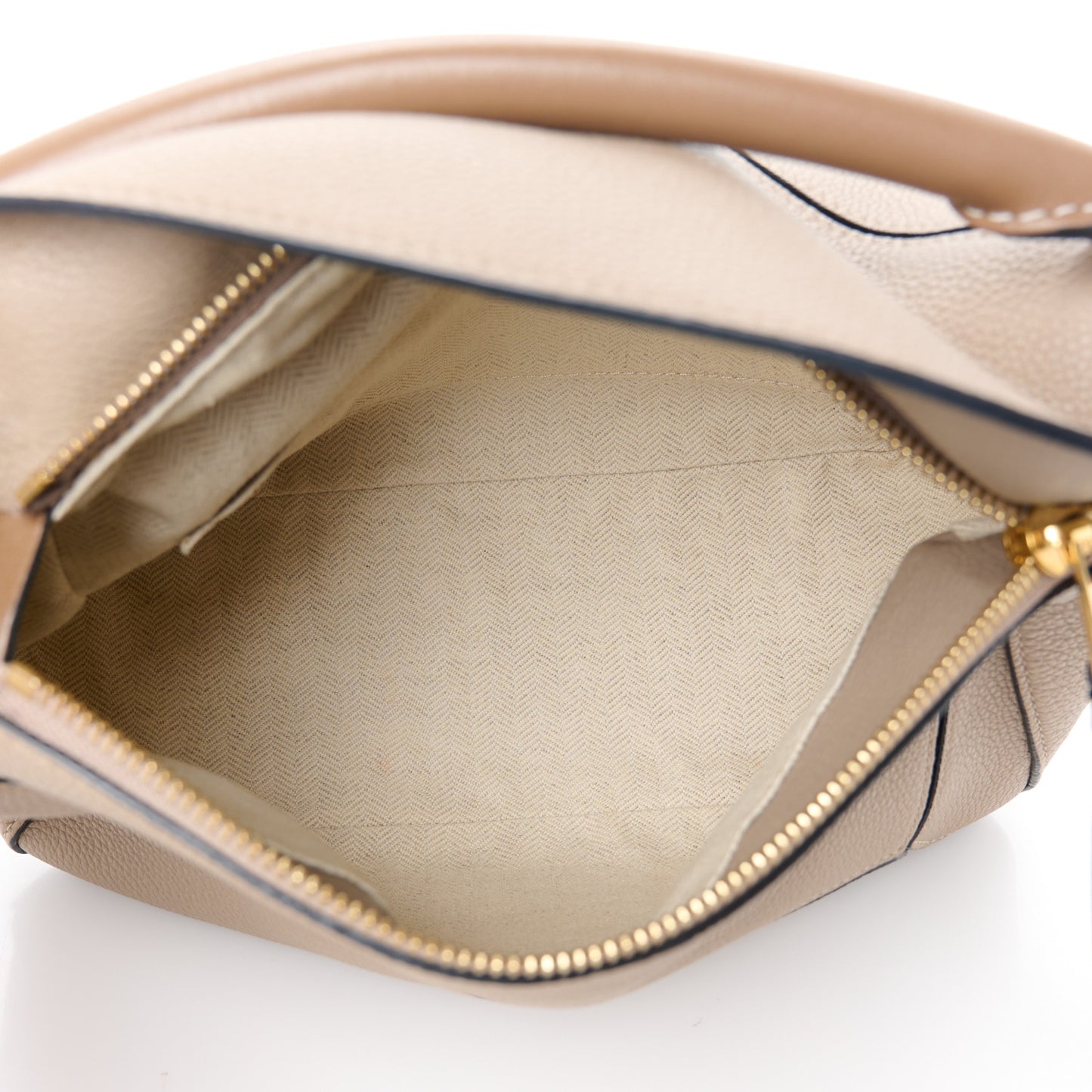 Grained Calfskin Small Puzzle Bag Sand Mink