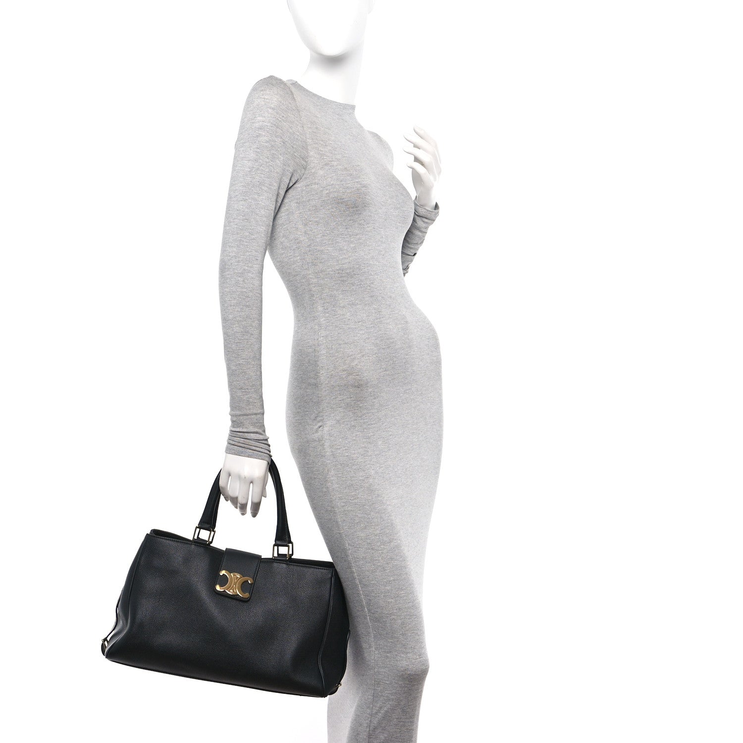 Celine Supple Calfskin Medium Appoline Black 2 of 11