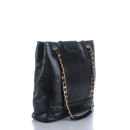 Chanel Lambskin Quilted Shoulder Bag Black 3 of 7