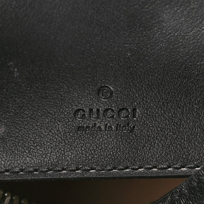 Gucci Calfskin Matelasse Chevron Mini GG Marmont Half Moon Hobo Black 6 of 8