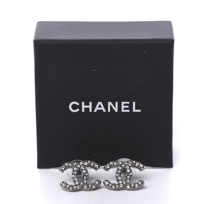 Chanel Ruthenium Crystal Pearl Caviar Earrings 5 of 5