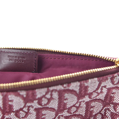 Christian Dior Monogram Mini Saddle Pochette Burgundy 9 of 10