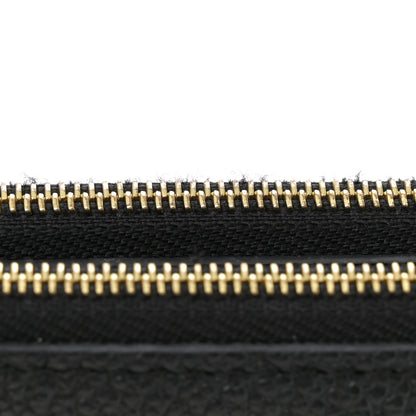Louis Vuitton Empreinte Monogram Giant Double Zip Pochette Black Cream 10 of 10