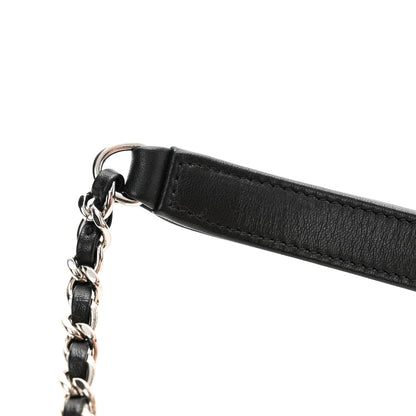 Chanel Lambskin Chevron Small Urban Spirit Drawstring Bag Black 11 of 11