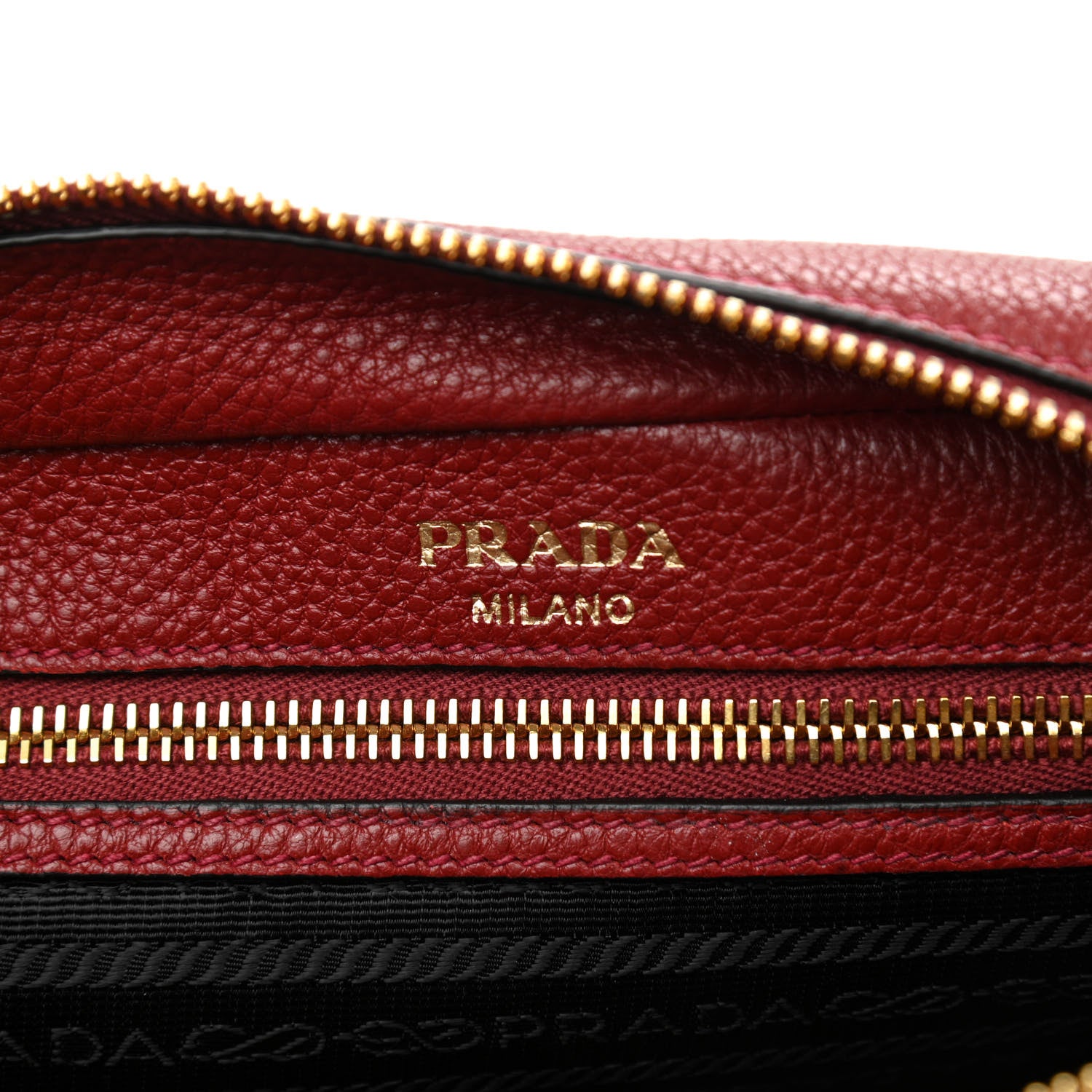 Prada Vitello Phenix Camera Bag Rubino 6 of 10