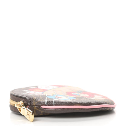 Louis Vuitton Monogram 2020 Christmas Animation Swing Ride Round Coin Purse Pink Poppy 4 of 8