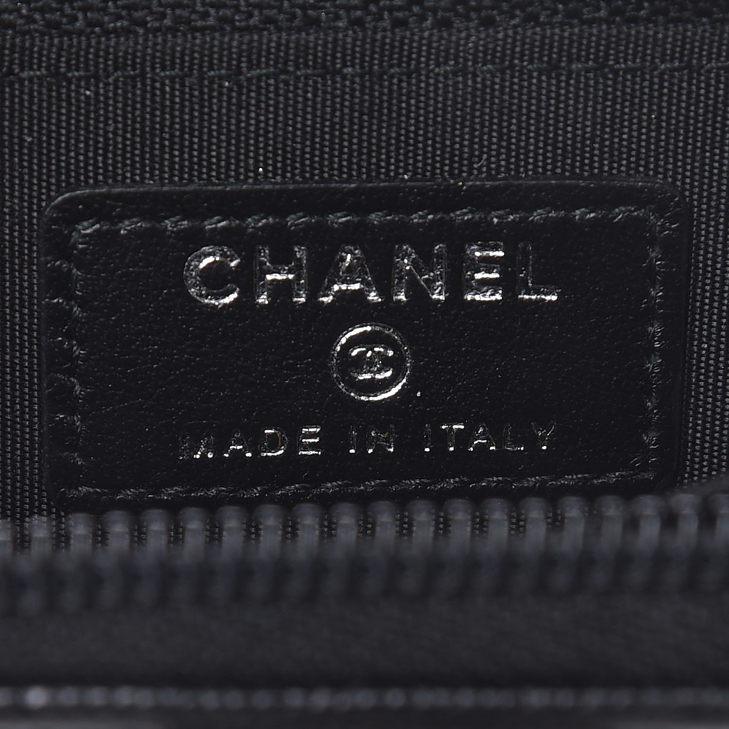 Chanel Caviar Quilted Boy Zip Around Coin Purse Wallet Black 6 of 8